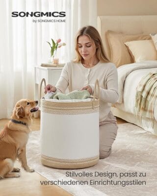 SONGMICS Wäschekorb 60L