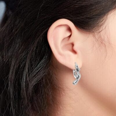 Schlangen Ohrringe aus 925er Sterling Silber