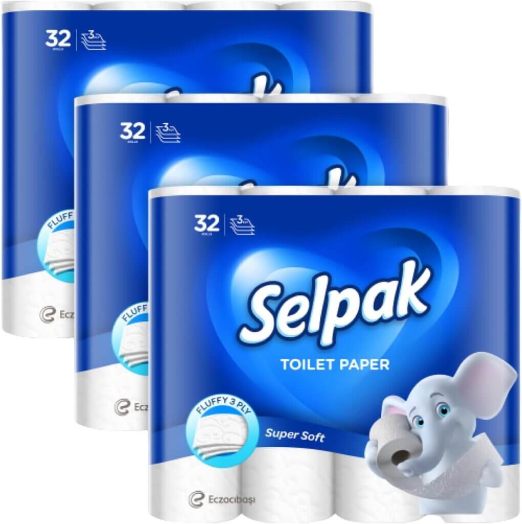 Preissturz: Selpak Toilettenpapier 3-lagig, 96 Rollen – 47% Rabatt