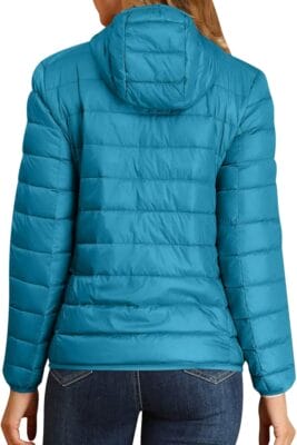 Steppjacke Damen blau rueckseite