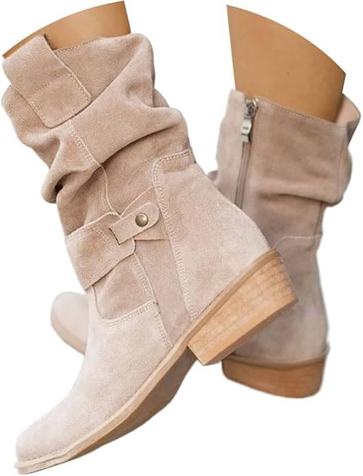 Damen Stiefeletten mit Schnalle – 50% Rabatt