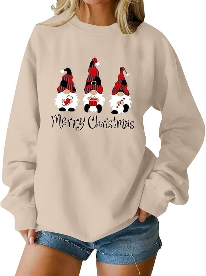 Festlicher Damen Weihnachts Pullover – 50% Rabatt