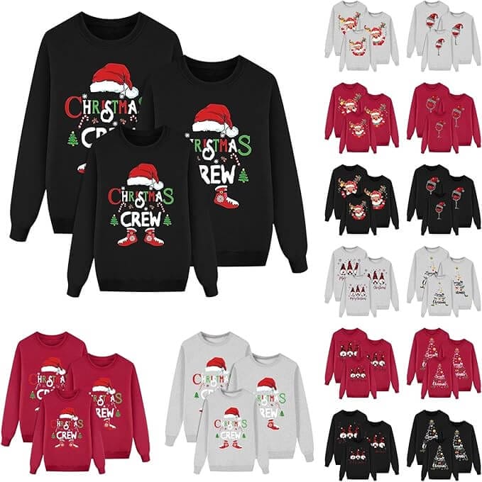 Weihnachtspullover-Familien-Set – 50% Rabatt