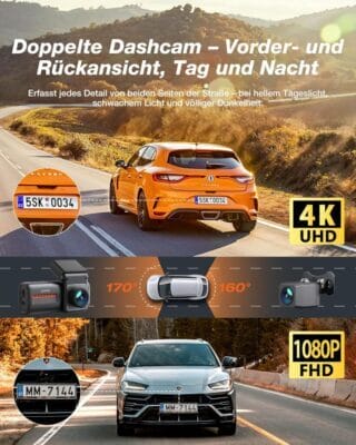 iZEEKER 4K Dashcam mit Kamera nach vorn und hinten - 25% Rabatt 2 iZEEKER 4K Dashcam