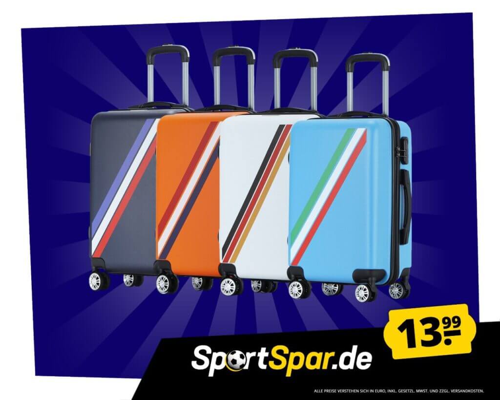 Handgepäck Koffer in verschiedenen Farben – je nur 13,99 €