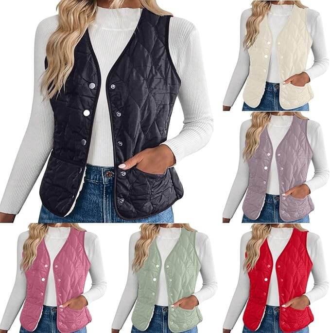 Ärmellose Damen Fleeceweste – 50% Rabatt