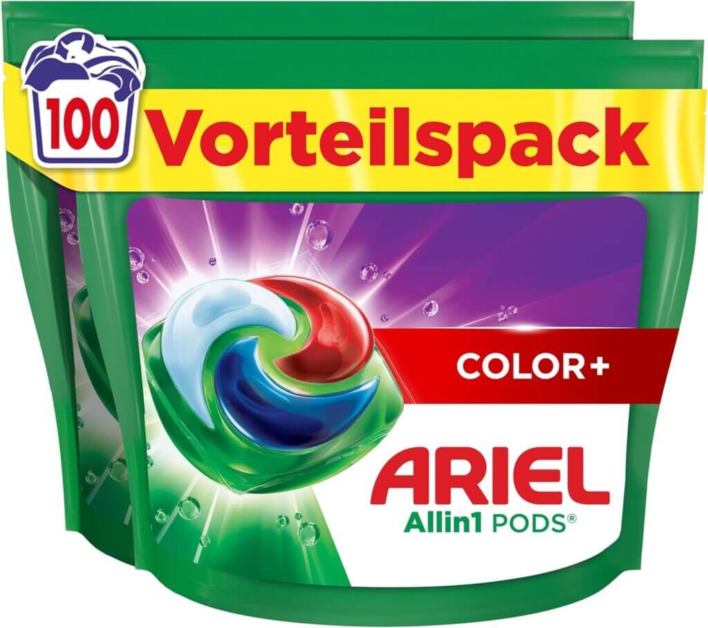 Ariel Waschmittel Pods All-in-1 Color 100 Waschladungen – 30% Rabatt