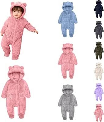 Baby Overall mit Kapuze und Ohren