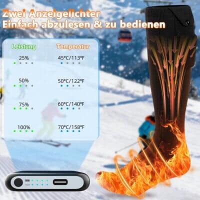 Beheizbare Socken