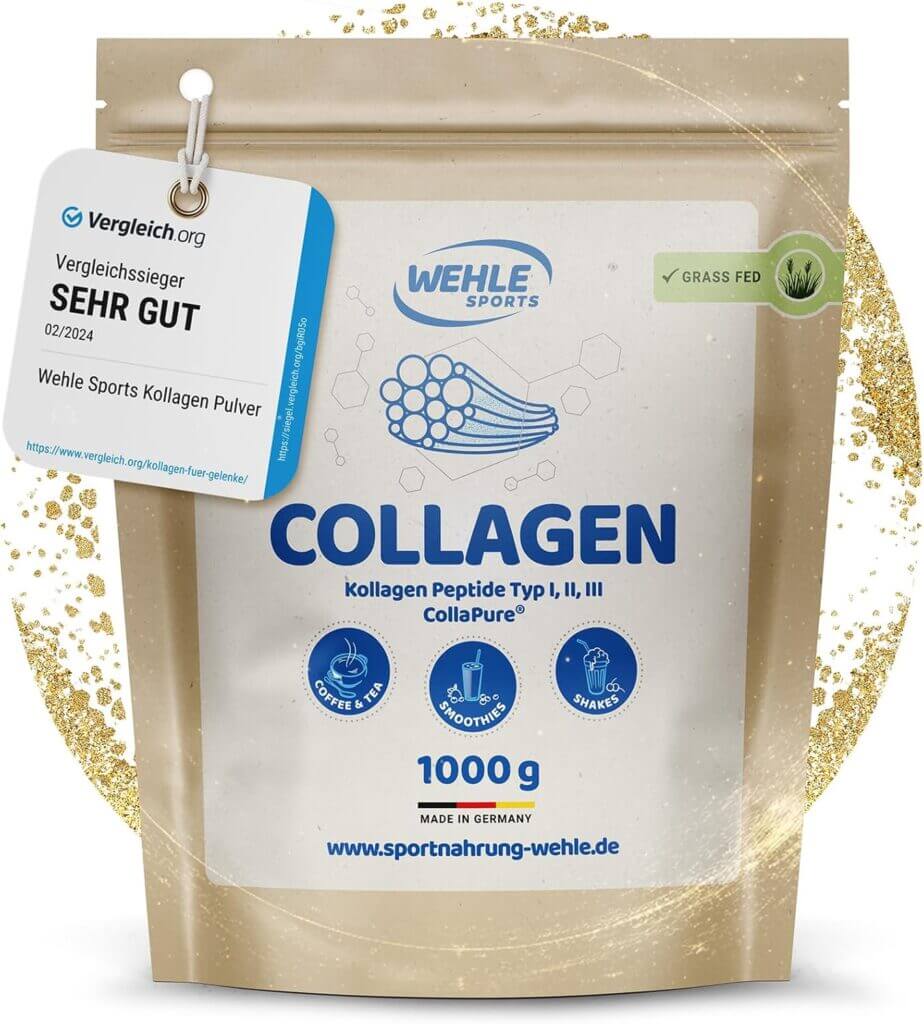Nur am 22.10.25 gültig: Collagen Pulver 1kg – Wehle Sports – 24% Rabatt