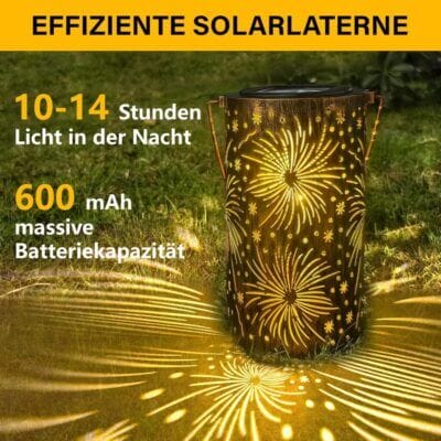 Die Coollamp Solar Laterne spendet nachhaltiges Licht für Außenbereiche.