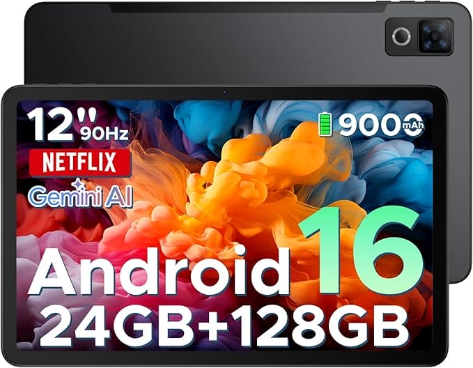 DOOGEE U12 Android 16 Tablet 12 Zoll – 29% Rabatt