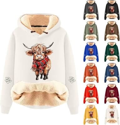 Damen Fleece Hoodie