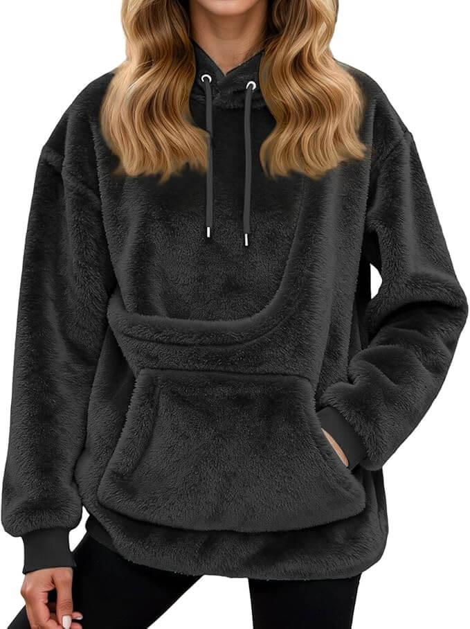 Damen Hoodie mit Kängurutasche – 50% Rabatt