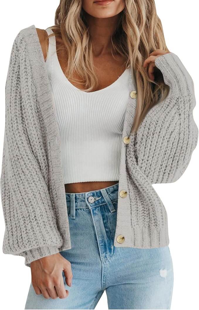 Damen Cardigan Strickjacke – 50% Rabatt
