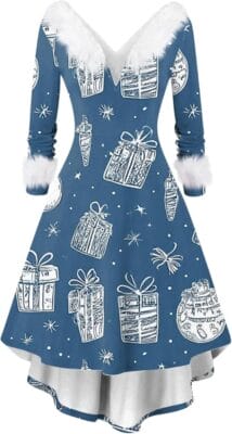 Damen Weihnachtskleid 