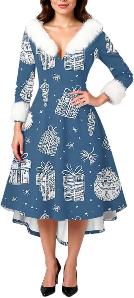 Damen Weihnachtskleid – 30% Rabatt