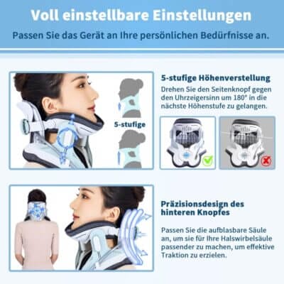 Einstellbares Nackentraktionsgerät - 50% Rabatt 2 Einstellbares Nackentraktionsgerät