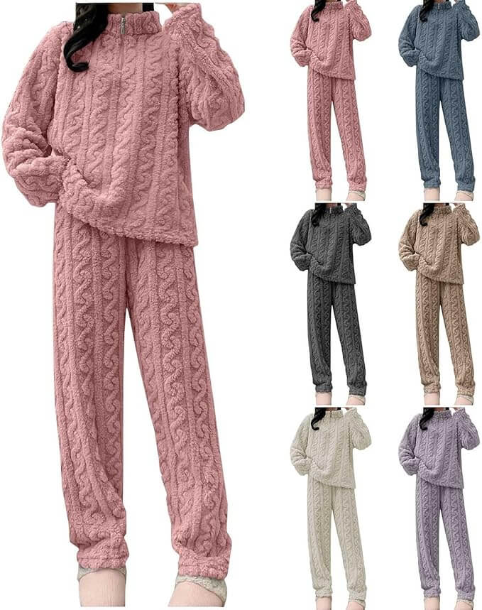 Fleece-Schlafanzug für Damen – 50% Rabatt