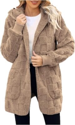 Fleecejacke Damen Lang