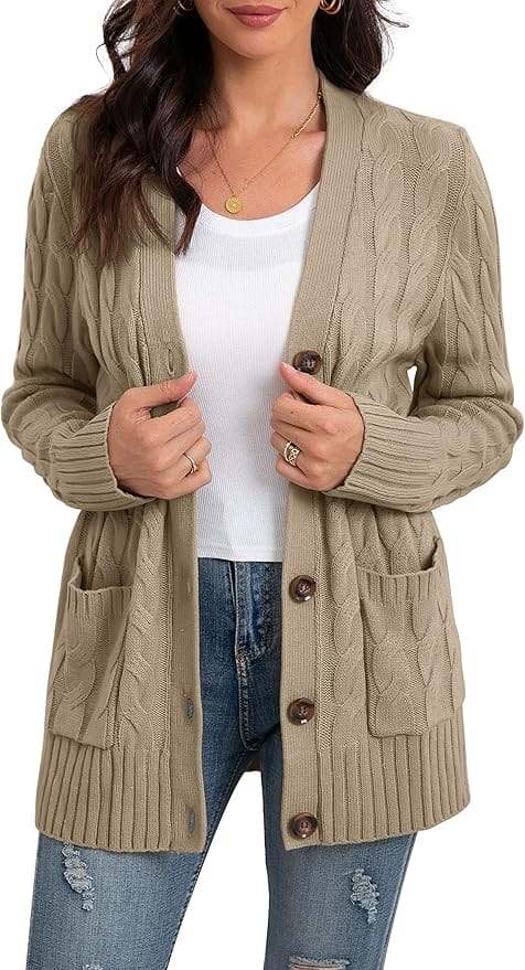 GRECERELLE Damen Strickjacke – 50% Rabatt