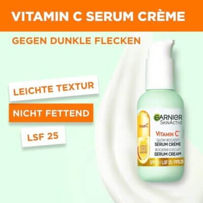 Die Garnier Serum-Creme vereint hochwirksame Pflege mit leichter Textur für sichtbare Ergebnisse