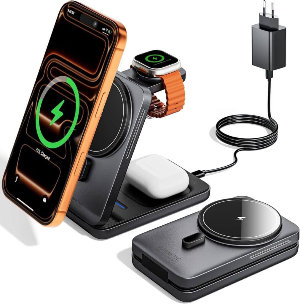 Hottip.de Schnäppchen ✅ aktuelle Deals ✅ Angebote ✅ Preisfehler und Rabatte 3 KPON Magsafe Ladestation – 60% Rabatt