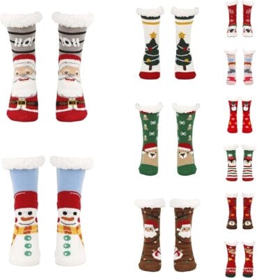 Kuschelsocken weihnachtlich 