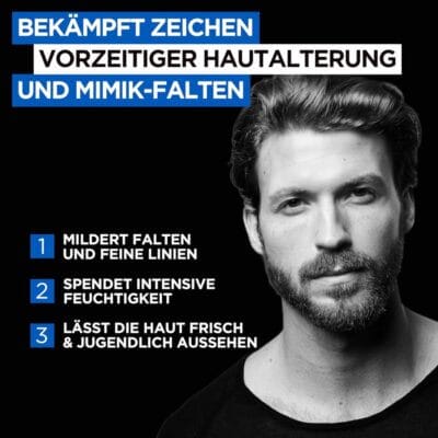 L'Oréal Men Expert Gesichtspflege gegen Falten - 26% Rabatt 2 Die L'Oréal Men Expert Gesichtspflege gegen Falten sorgt für ein frisches, vitales Hautbild