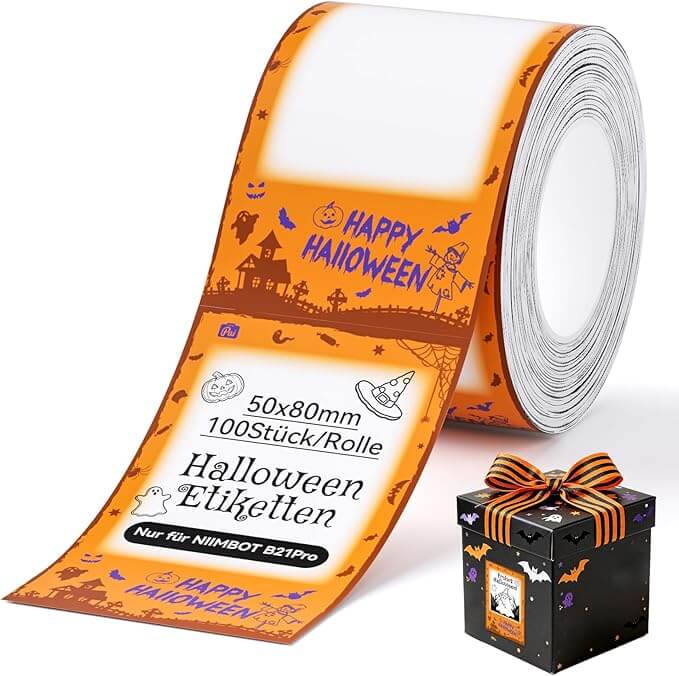 NIIMBOT Halloween Etiketten – 70% Rabatt
