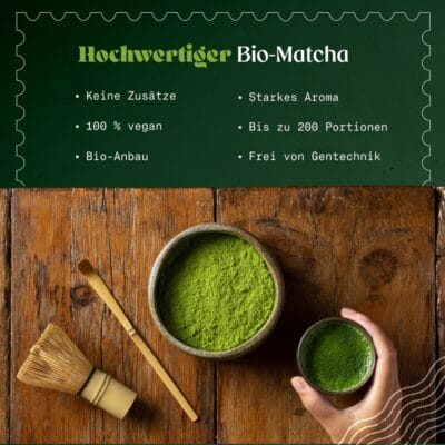 NaturaleBio Matcha Tee Pulver Bio - 33% Rabatt 2 NaturaleBio Matcha Tee Pulver Bio