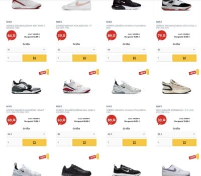 Nike Sneaker Angebote