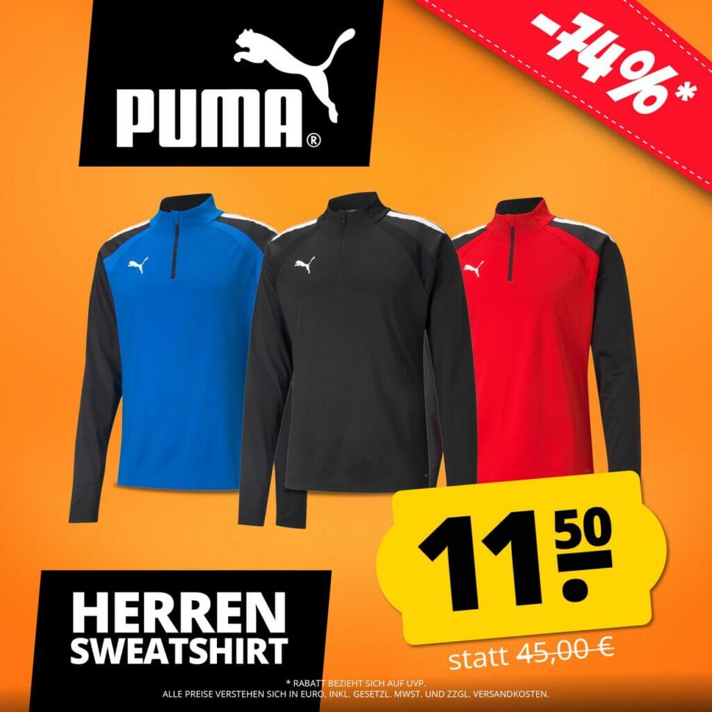 PUMA Herren Sweatshirt DEAL – 74% Rabatt