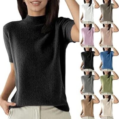 Pullover Kurzarm Damen