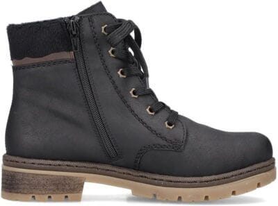 Rieker Damen Schnürstiefeletten in schwarz 