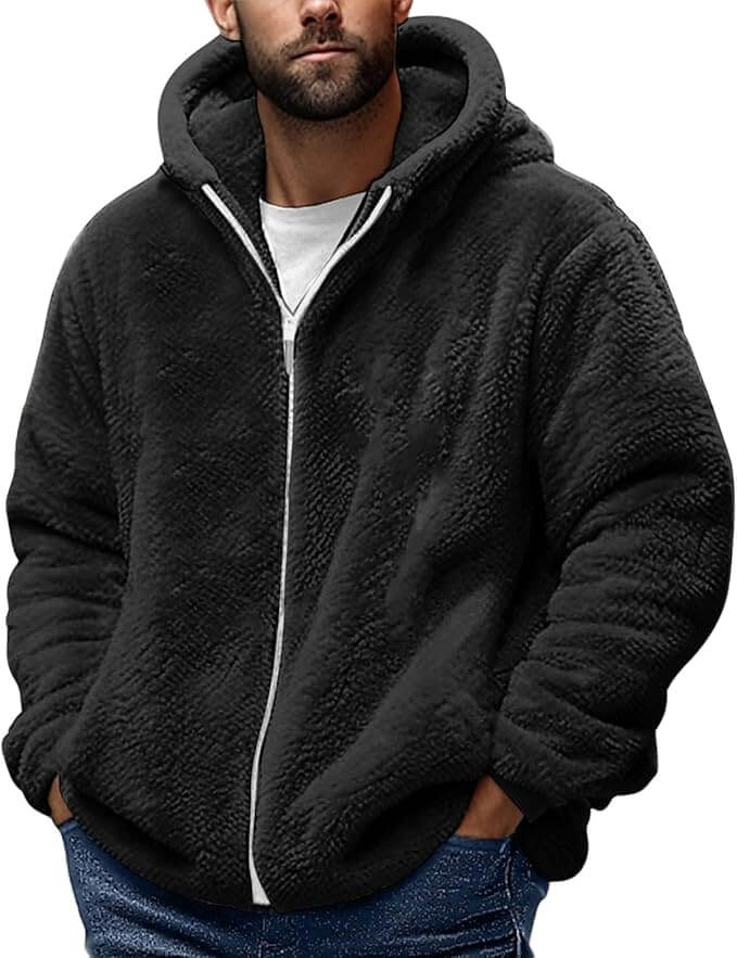 Sherpa Fleecejacke für Herren – 50% Rabatt