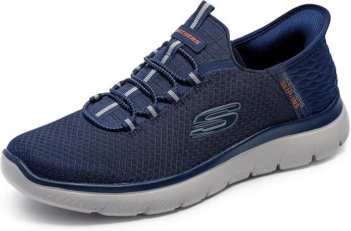 Skechers Herren Summits High Range Sneakers (Navy Mesh Trim) – 48% Rabatt