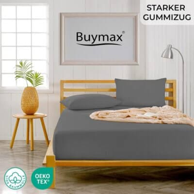 Buymax® Spannbettlaken 180x200cm