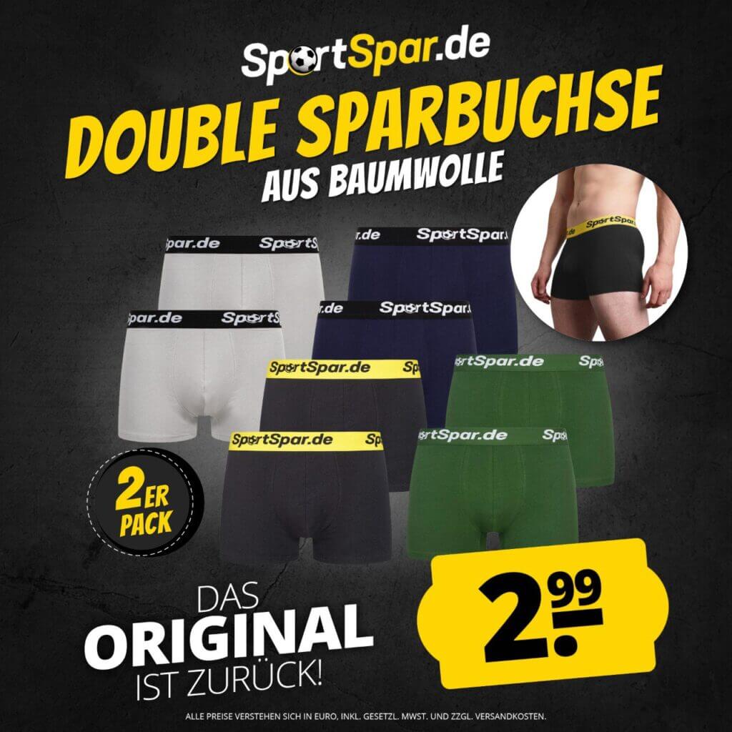 SportSpar Double Sparbuchse – nur 2,99 €