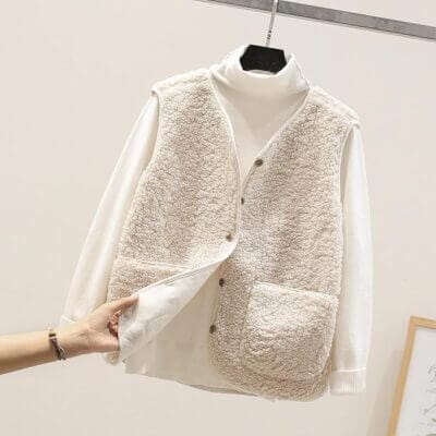 Teddy Fleece Weste