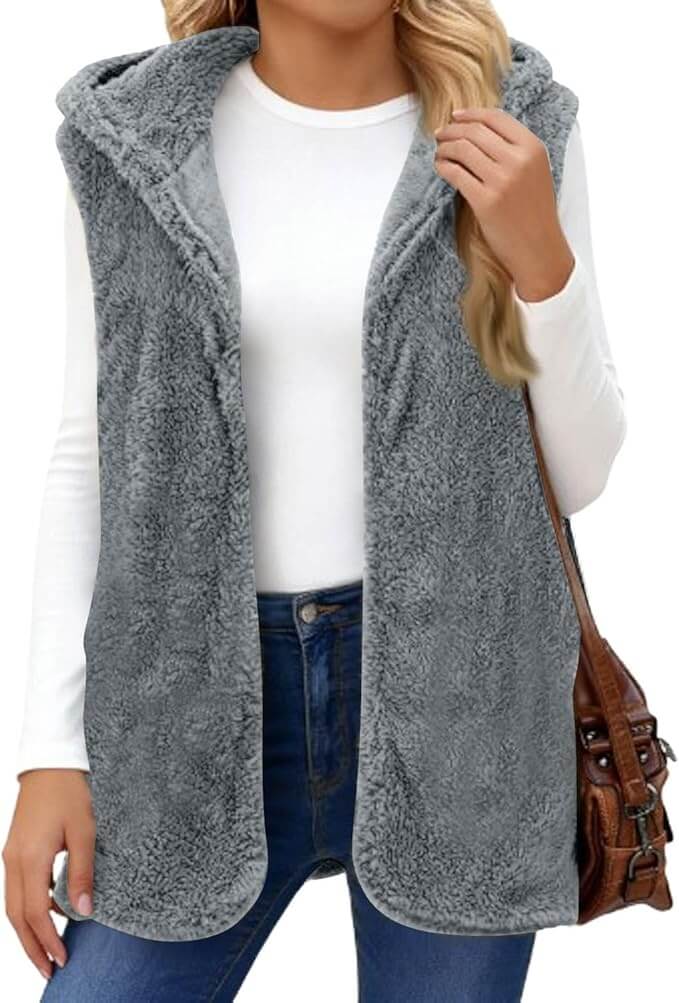 Warme Damen Fleeceweste – 40% Rabatt