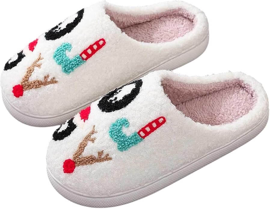 Weihnachtliche Hausschuhe für Damen – 50% Rabatt