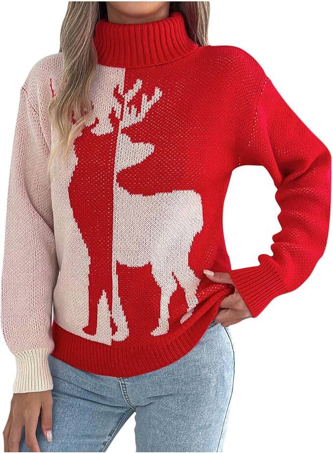 Damen Weihnachtspullover – 70% Rabatt