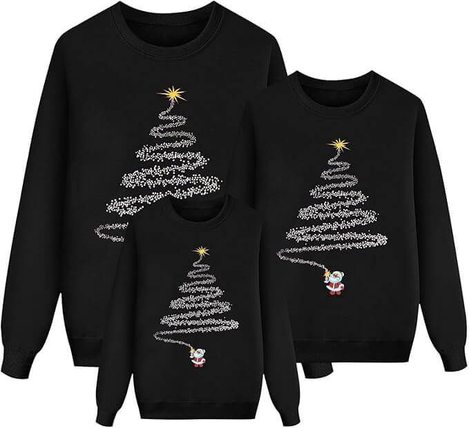 Weihnachtspullover für die Familie – 50% Rabatt