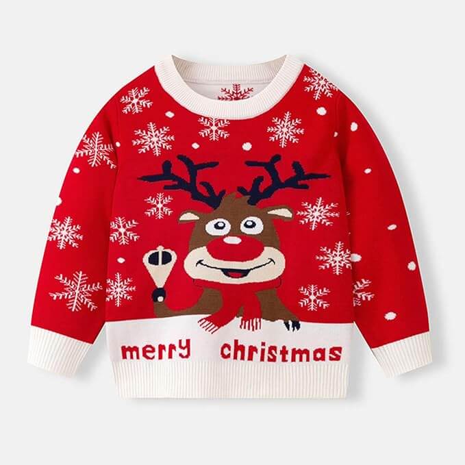 Weihnachtspullover für Kinder – 75% Rabatt