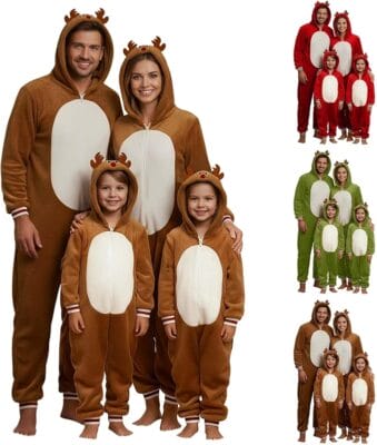 Weihnachtspyjama Familie Set
