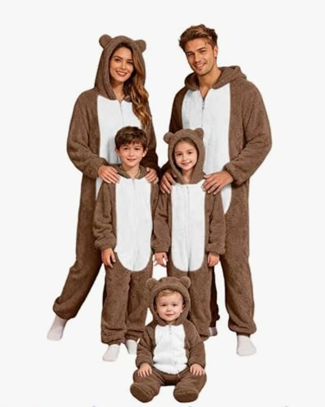 Teddy Weihnachtspyjama für die Familie – 50% Rabatt