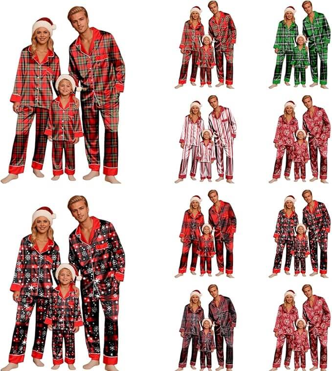 Familien-Weihnachtsschlafanzug – 50% Rabatt