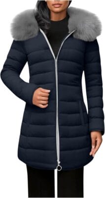Winterjacke für Damen mit pelzbesetzter Kapuze - 50% Rabatt 2 Winterjacke Damen 7