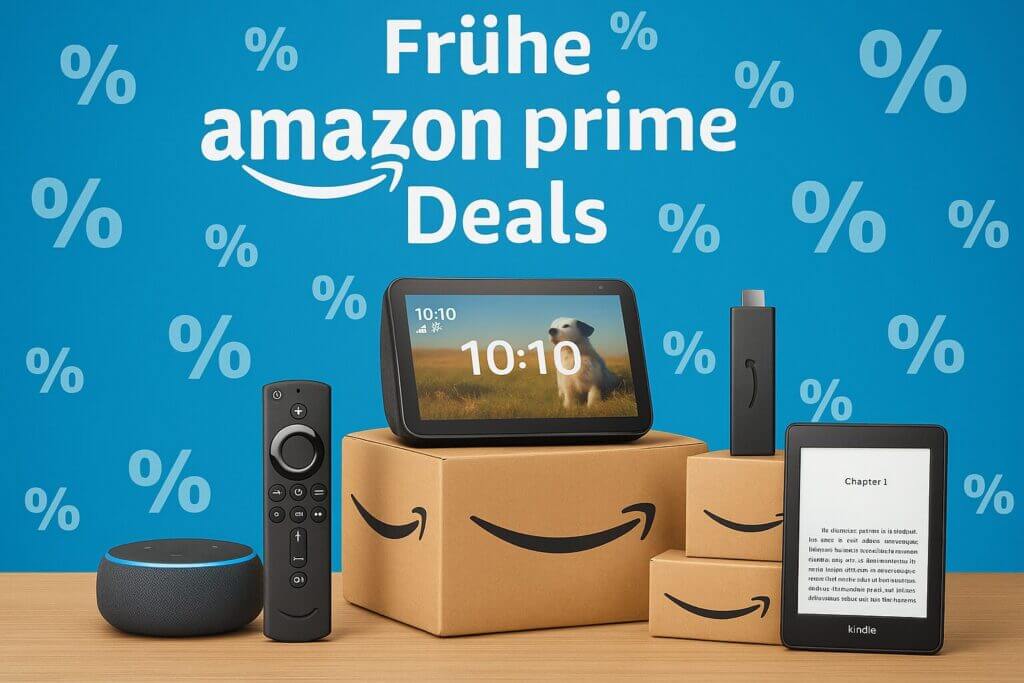 Frühe amazon Prime Deals 2025: Über 50% Rabatt auf Kindle, Fire TV & Co
